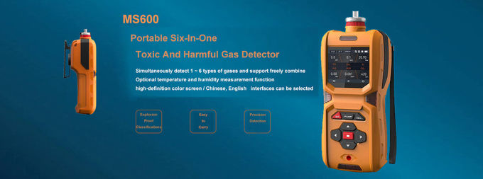 6 en 1 detector de gas multi portátil 0