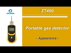 Analizador infrarrojo multi del CH4 del O2 H2S del NH3 del detector de gas del biogás portátil de Zetron ZT400